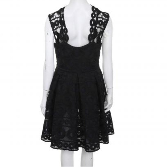 Maje • Rodeo Lace Fit & Flare Party Mini Dress M - Picture 2 of 7